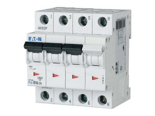 Eaton PL6-C16/3N Kismegszakító, 6KA 3 pólus+nulla 106910