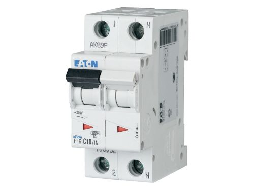 Eaton PL6-C10/1N Kismegszakító, 6KA 1 pólus+nulla 106032