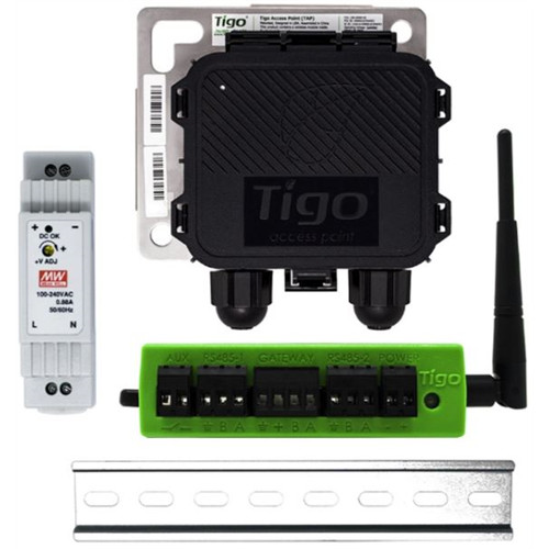 TIGO Beltéri CCA Készlet: CCA + TAP + Din Rail PS