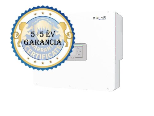 Sofar 5 KTL-3PH hibrid inverter garancia kiterjesztés 10 évre