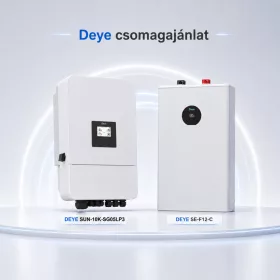 Deye 10kW + 12 kWh IP21 hibrid csomag