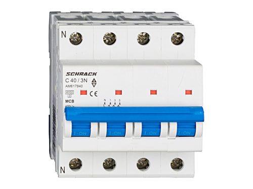 Schrack kismegszakító 3+N C 40A 6kA Amparo AM617840