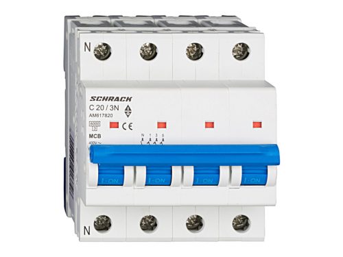 Schrack kismegszakító 3+N C 20A 6kA Amparo AM617820