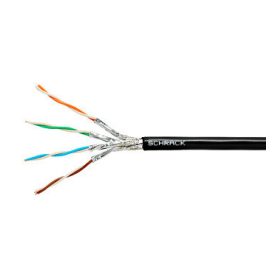   S/FTP kábel Cat.7, 4x2xAWG23/1, 1000Mhz, PE kültéri, fekete