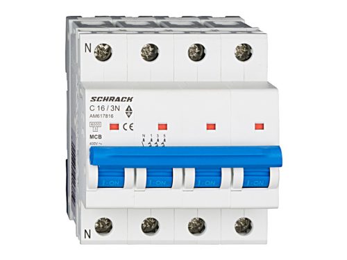 Schrack kismegszakító 3+N C 16A 6kA Amparo AM617816