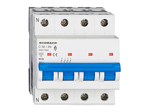 Schrack kismegszakító 3+N C 50A 6kA Amparo AM617850