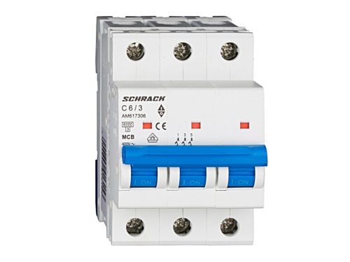 Schrack kismegszakító 3 C 6A 6kA Amparo AM617306