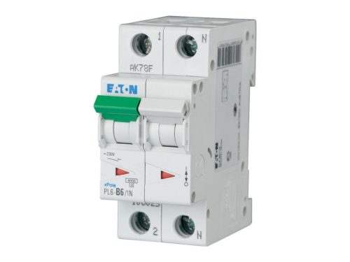Eaton PL6-C25/1N Kismegszakító, 6KA 1 pólus+nulla 164927