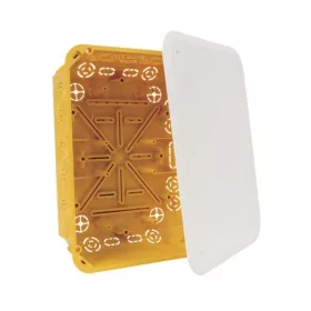   Kopos gipszkarton kötődoboz, 175x233x78mm, fedéllel, sárga IP30 (TS 35 alk.), KT 250/L NB