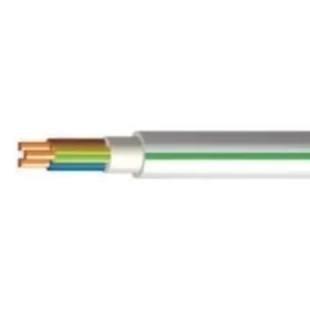   NYM-J 3x2,5 NKT INSTAL PLUS szürke, zöld csíkkal, 300/500V tömör, PVC szigetelésű kábel (MB-Cu, MBCu)