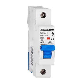 Schrack kismegszakító 1P C 25A, 6kA Amparo AM617125