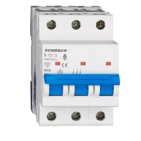 Schrack kismegszakító 3P B 13A, 6kA Amparo AM618313