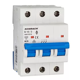 Schrack kismegszakító 3P B 16A, 6kA Amparo AM618316
