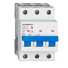 Schrack kismegszakító 3P B 20A, 6kA Amparo AM618320