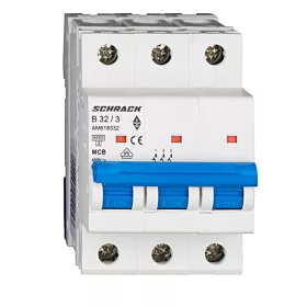 Schrack kismegszakító 3P B 32A, 6kA Amparo AM618332