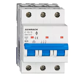 Schrack kismegszakító 3P C 13A, 6kA Amparo AM617313