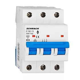 Schrack kismegszakító 3P C 32A, 6kA Amparo AM617332