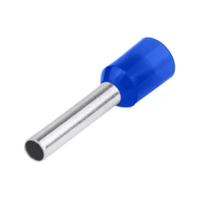   Szigetelt Tracon érvéghüvely, ónozott elektrolitréz, kék, 2,5mm2 L=15,2mm E116