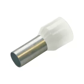   Szigetelt Haupa érvéghüvely, ónozott elektrolitréz, fehér, 0,75mm2, L=8mm 270721