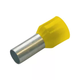   Szigetelt Haupa érvéghüvely, ónozott elektrolitréz, sárga, 1mm2, L=8mm 270723