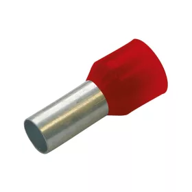   Szigetelt Haupa érvéghüvely, ónozott elektrolitréz, piros, 1,5mm2, L=8mm 270725