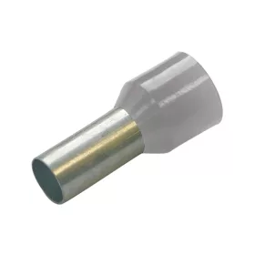   Szigetelt Haupa érvéghüvely, ónozott elektrolitréz, szürke, 4mm2 L=10mm 270814