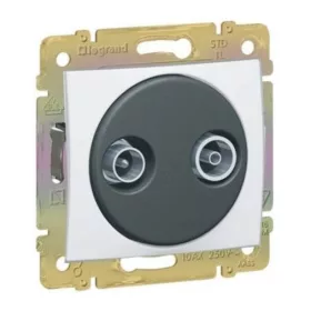   Legrand Valena TV/RD aljzat, végzáró, 1,5 dB, fehér 774432