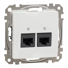 Schneider Sedna 2xRJ45 Cat6A UTP aljzat, fehér SDD111467