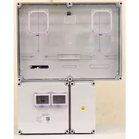   Csatári Plast egy felhasználási helyes M63.80A és V32A mérés szabadvezetékes, felületre szerelt kivitelben, PVT 1530 FF fő földelő sínnel PVT 6075 Á-V Fm-SZ-U